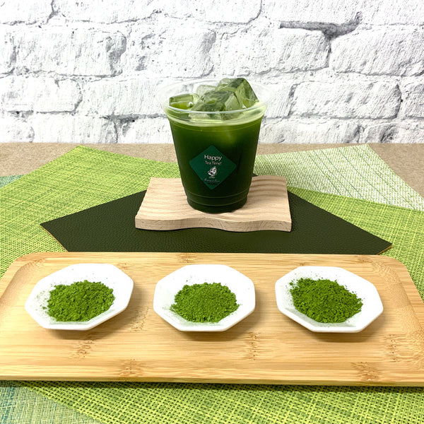 しゅんぽうカフェメニュー「産地が選べるグリーンティー」に静岡産が登場！