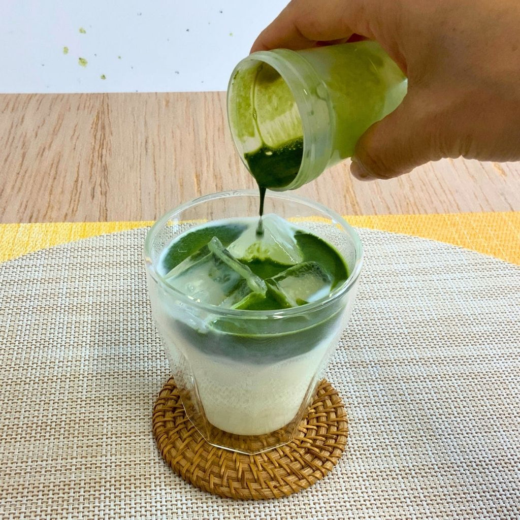 当園オリジナル抹茶をご購入のお客様、サクラス店頭販売限定でミニ抹茶