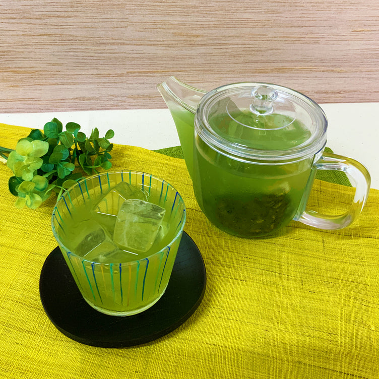 新商品！特別セット価格【静岡森産】 水出し緑茶「はまかぜティーバッグ」＆割れないポットセット