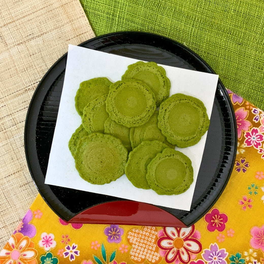 新商品！抹茶せんべい４０ｇ詰　※ネコポス便不可