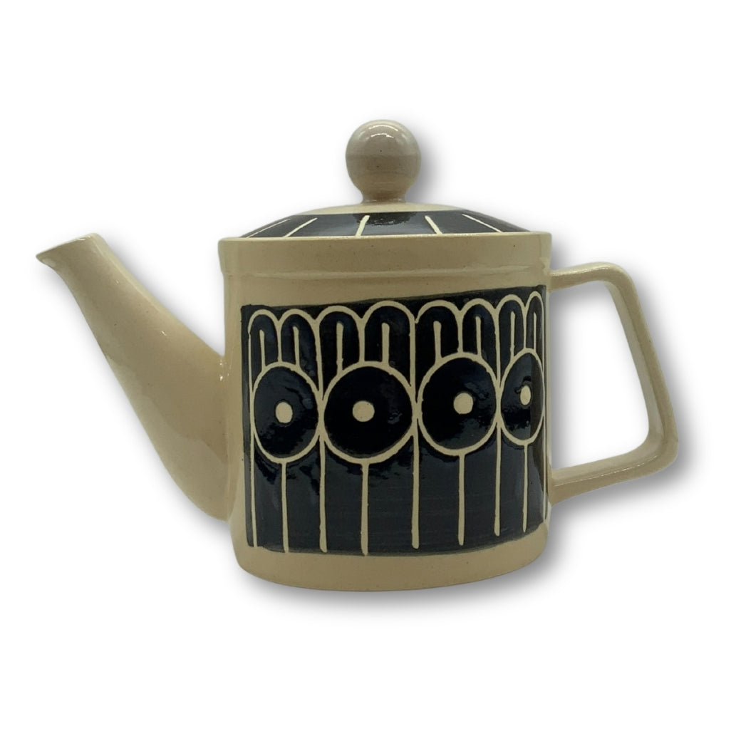 波佐見焼 スーパーステンレスフィルター付軽量ポット「ナイトガーデン」 350ml