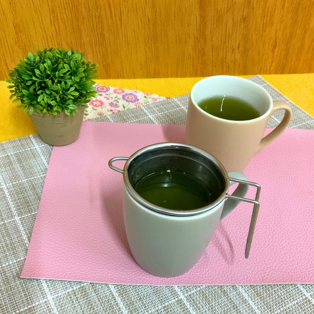 深蒸し茶・細かめ茶葉・急須いらず！【スーパーステンレスフィルター手付きタイプ】