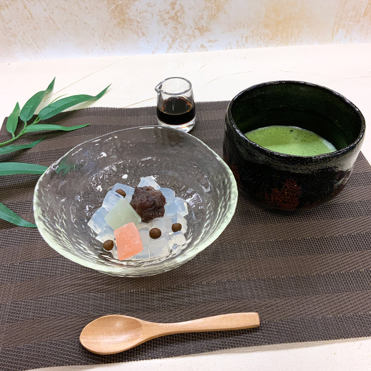 【鹿児島有機抹茶＆国産原料使用】抹茶あんみつ３個入