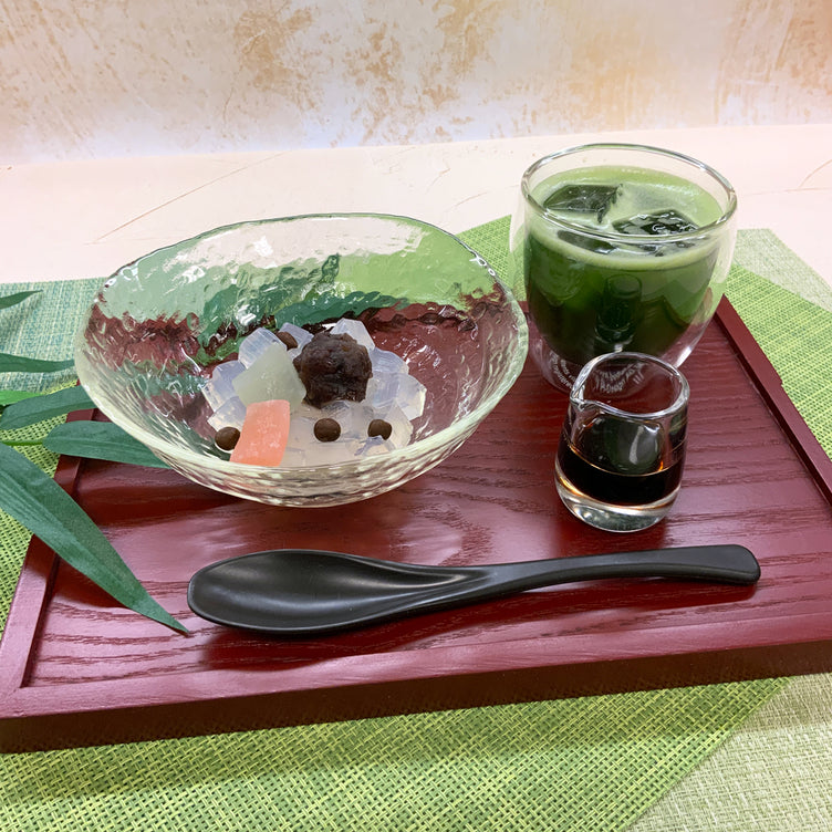 【鹿児島有機抹茶＆国産原料使用】抹茶あんみつ３個入