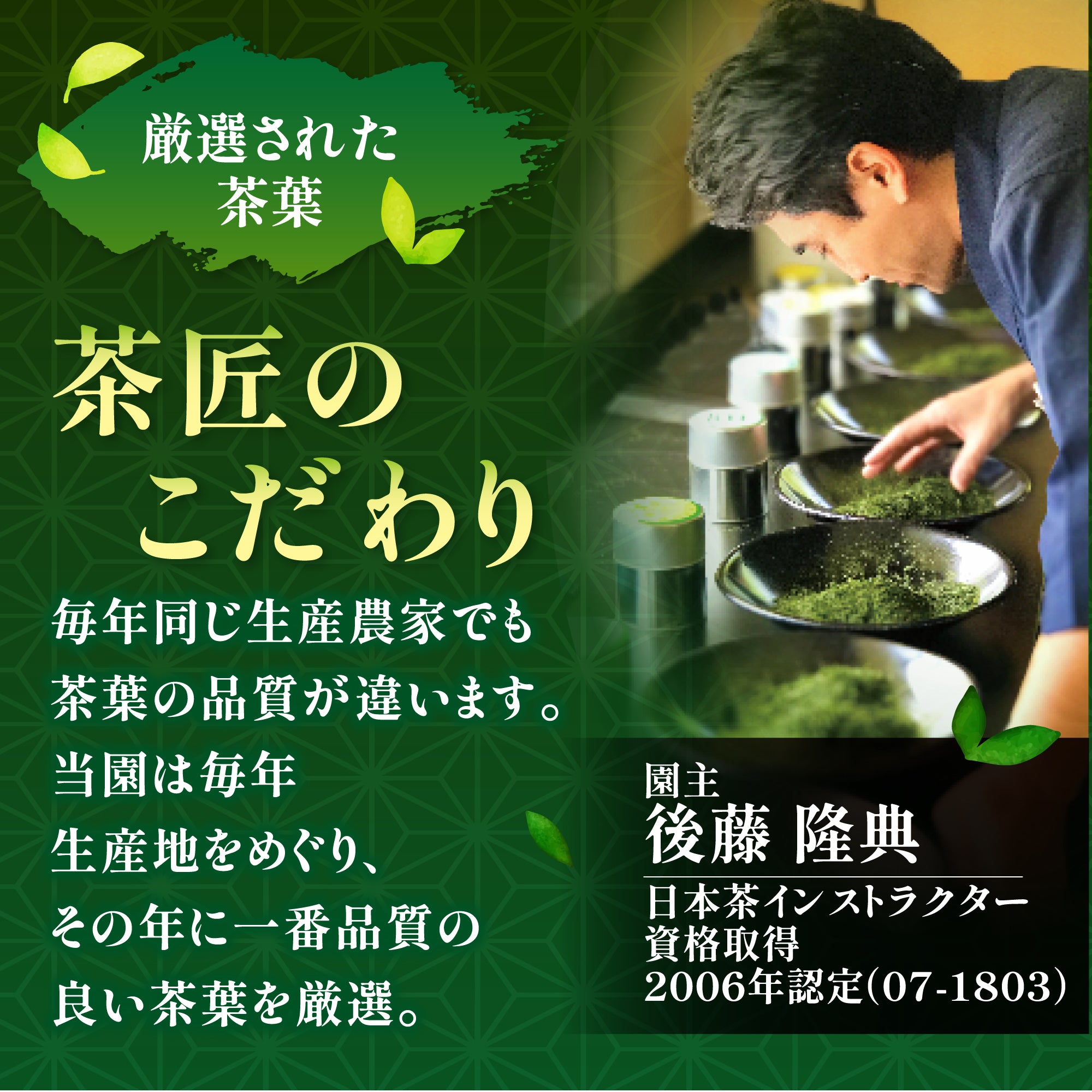 【鹿児島産有機栽培】「鹿児島有機抹茶入緑茶ティーバッグ」紐無しテトラ型6gティーバッグ×20P詰　※ネコポス便不可