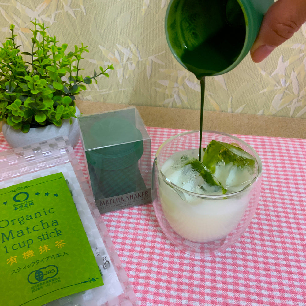 エンザイムローフード　抹茶【シェイカー付き】 愛知県西尾産】抹茶「喫茶去」＆ステンレスシェイカーセット