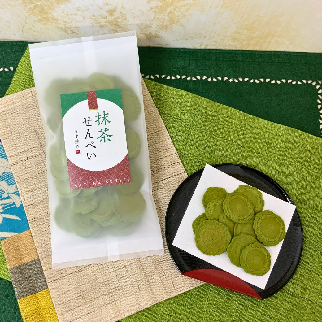 新商品！抹茶せんべい４０ｇ詰　※ネコポス便不可