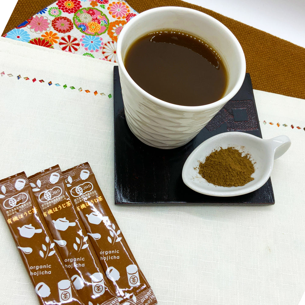 鹿児島県産】有機ほうじ茶スティックタイプ 1.5g詰×8本入