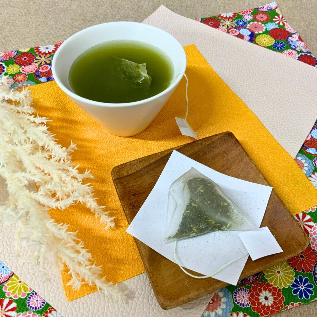 特別価格！贈答箱入！緑茶・ほうじ茶・抹茶入玄米茶「三種の紐付きティーバッグセット」※ネコポス便不可