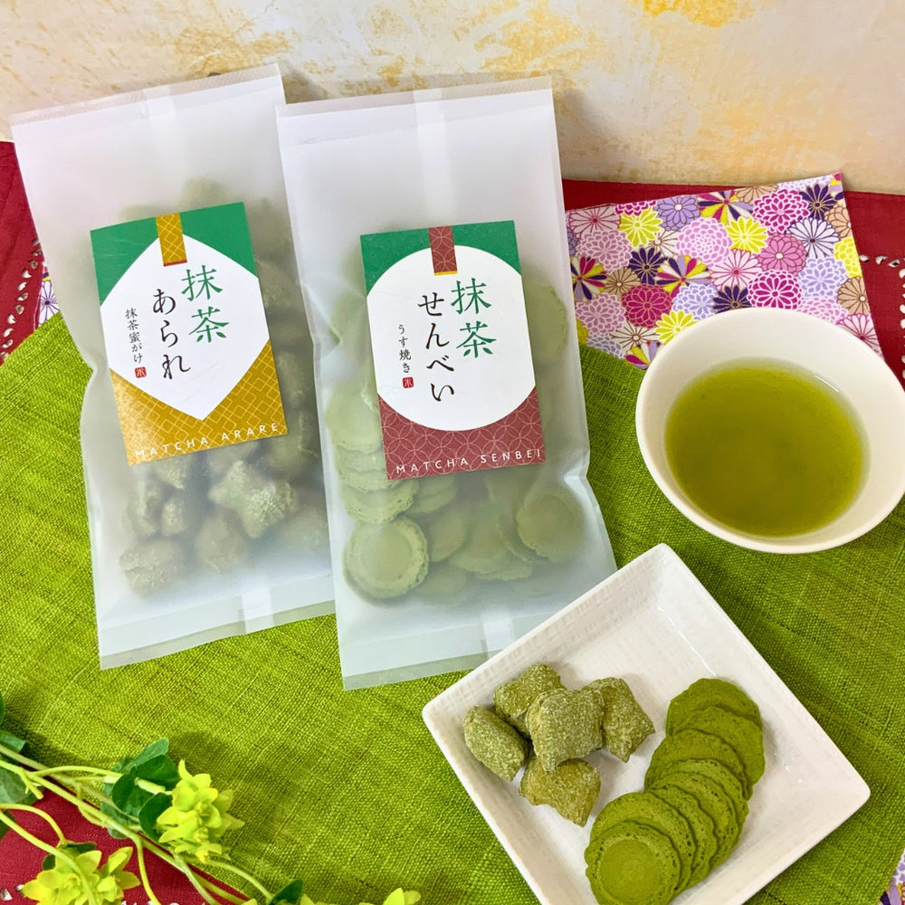 新商品！抹茶せんべい40g詰 ※ネコポス便不可 – 春芳茶園WEB