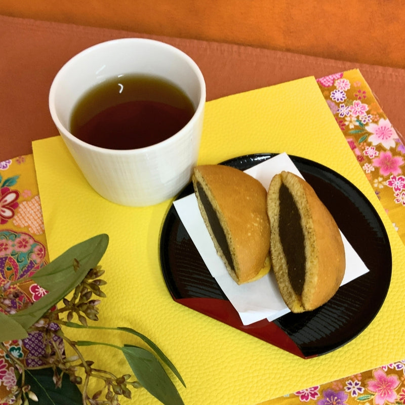 季節限定販売！新商品ほうじ茶どら焼き２個セット粉末ほうじ茶付き