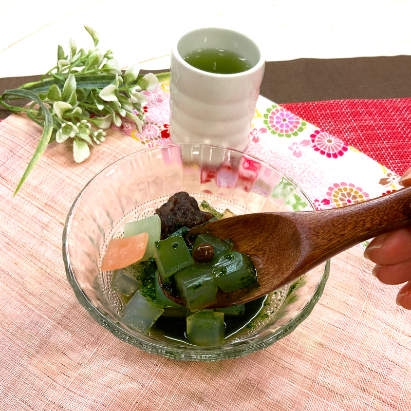 夏のおすすめギフトセット【静岡産水出し緑茶「はまかぜティーバッグ」＆鹿児島有機抹茶使用「抹茶あんみつ」】