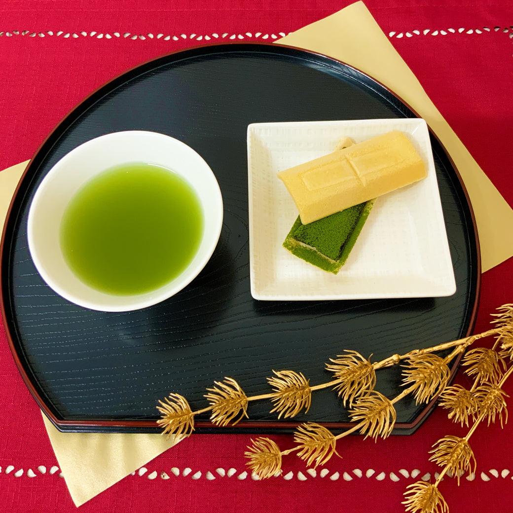 【スティック有機抹茶付】茶々最中羊羹　３個入　※ネコポス便不可