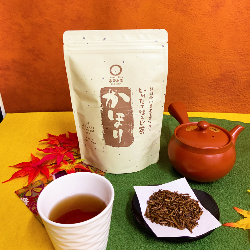 期間限定10月15日～21日のお渡しor配送となります。756円→590円！創業祭限定特別価格 「かほりほうじ茶」100ｇ詰【静岡掛川産茎使用】※メール便不可