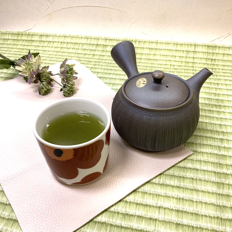 【静岡牧之原産深蒸し緑茶 ６月摘２番茶】 荒茶「自然のめぐみ」80ｇ詰