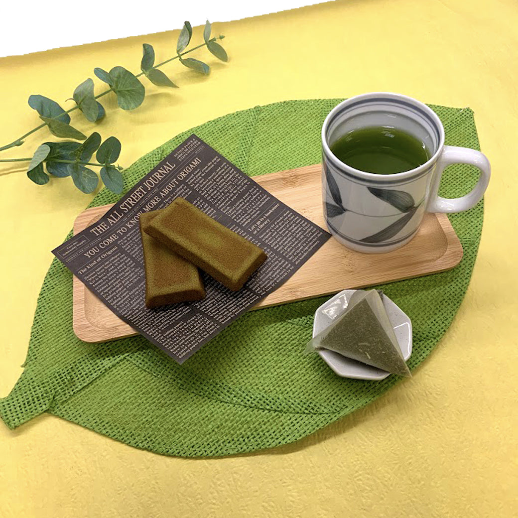 【鹿児島産有機栽培】「鹿児島有機抹茶入緑茶ティーバッグ」紐無しテトラ型6gティーバッグ×20P詰　※ネコポス便不可