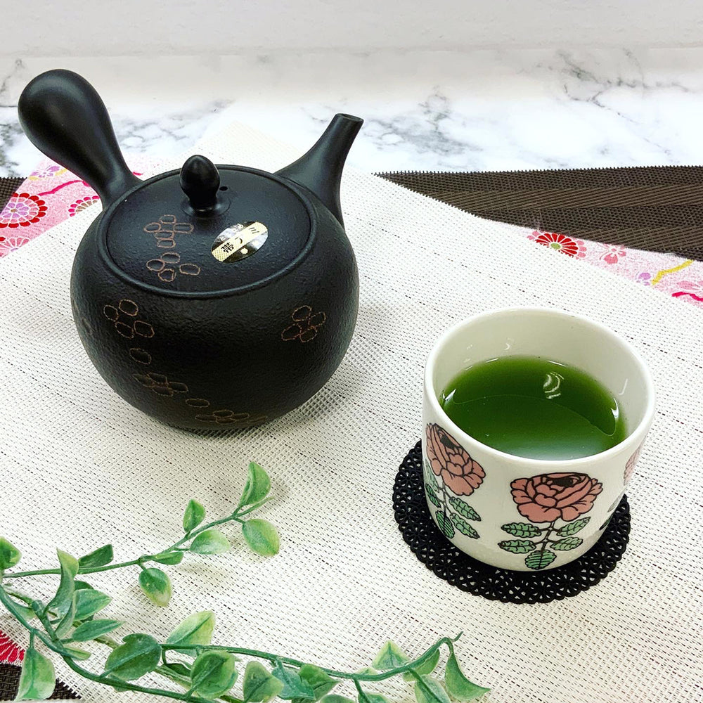 黒柿八角茶器 春秋 中村孝也作 : 山中塗 嘉匠菴 大尾嘉漆器