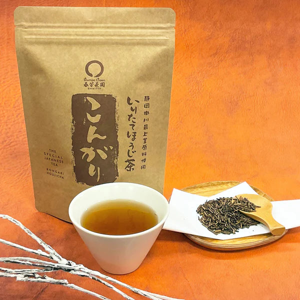 【静岡掛川産茎使用】炒りたてほうじ茶「こんがり」100ｇ詰　※ネコポス便不可